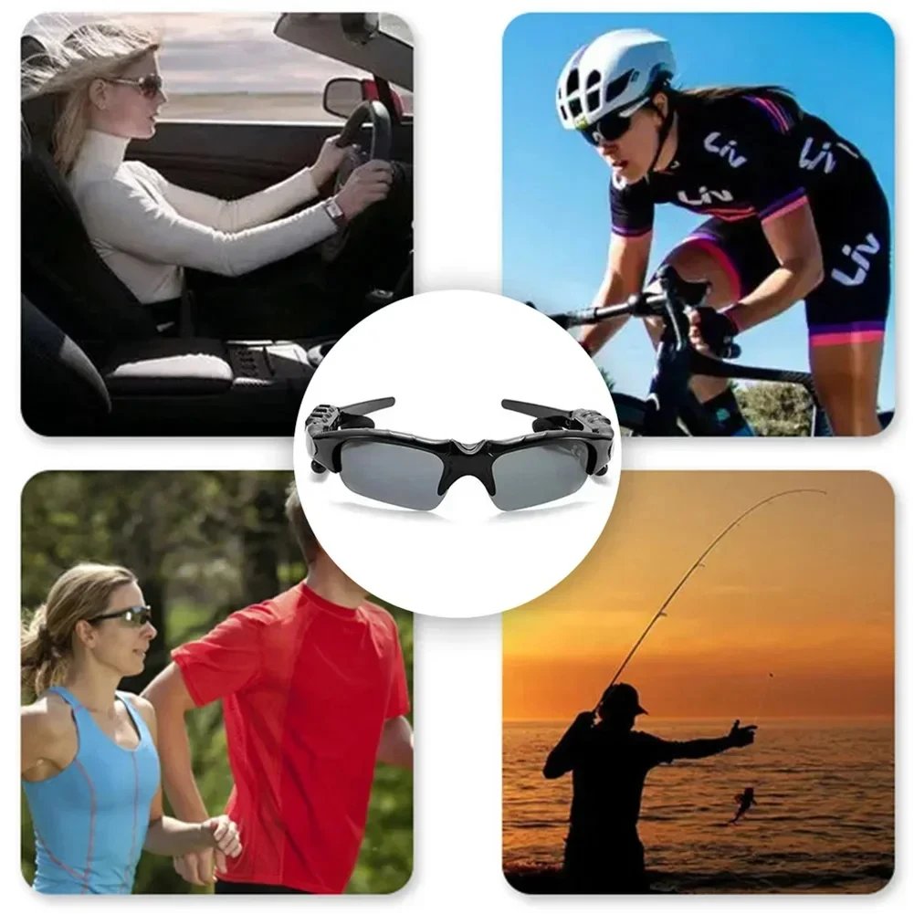 Sports Stereo Wireless Bluetooth Cycling Sunglasses 5.0 Headset Telephone Polarized Driving Sunglasses/mp3 Riding Eyes Glasses