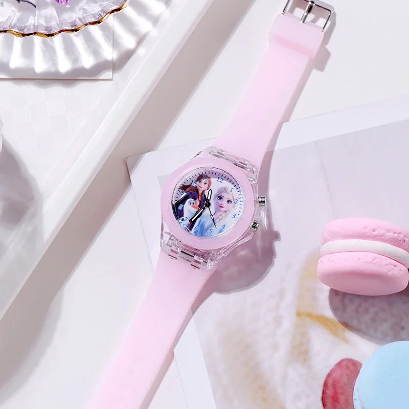 Disney Kids Watches for Girls Silicone Strap Princess Elsa Frozen 2 Sophia Flash Light Children Watch Women Clock reloj infantil Disney Kids Watches for Girls Silicone Strap Princess Elsa Frozen 2 Sophia Flash Light Children Watch Women Clock reloj infantil
