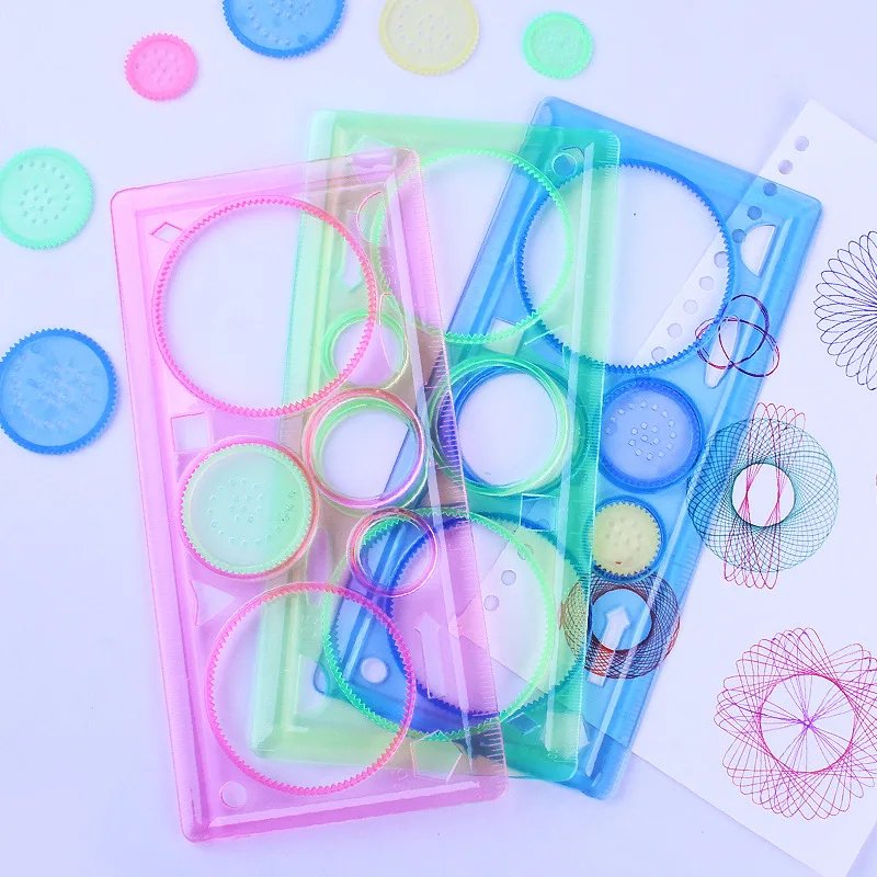 Geometry Spirograph Drawing Stencils Set Painting Template Art Crafts Creative Kids Educational Toy Variety of Flowers Ruler Geometry Spirograph Drawing Stencils Set Painting Template Art Crafts Creative Kids Educational Toy Variety of Flowers Ruler