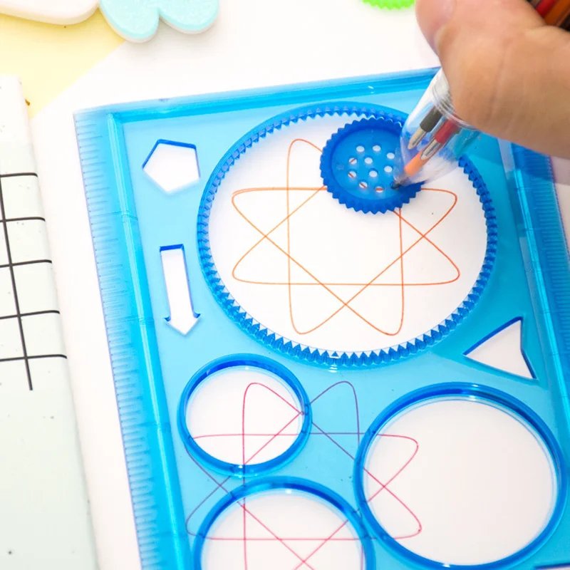 Geometry Spirograph Drawing Stencils Set Painting Template Art Crafts Creative Kids Educational Toy Variety of Flowers Ruler Geometry Spirograph Drawing Stencils Set Painting Template Art Crafts Creative Kids Educational Toy Variety of Flowers Ruler