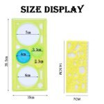 Geometry Spirograph Drawing Stencils Set Painting Template Art Crafts Creative Kids Educational Toy Variety of Flowers Ruler - Image 6