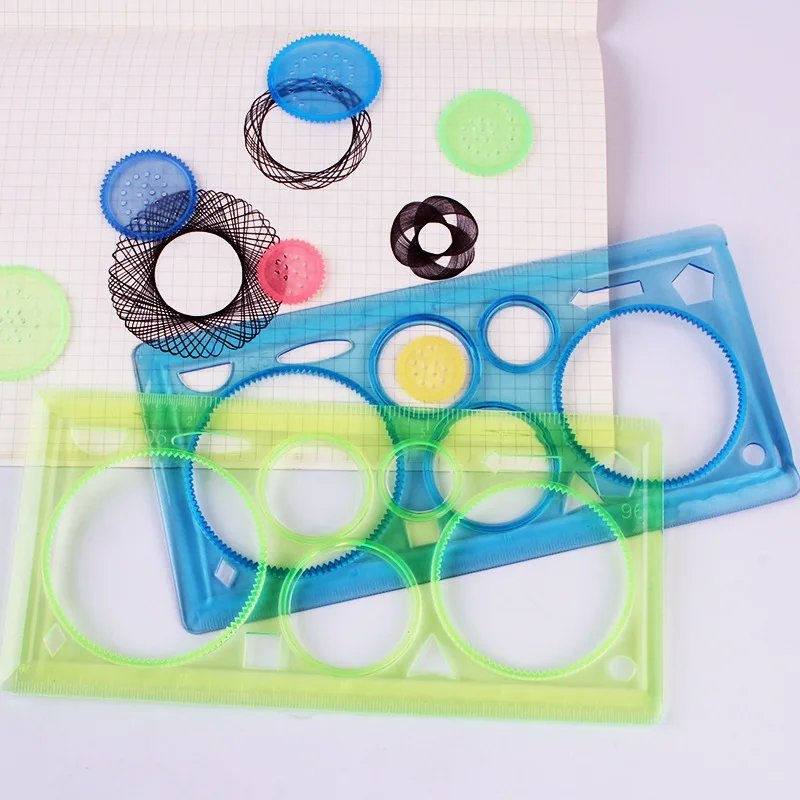 Geometry Spirograph Drawing Stencils Set Painting Template Art Crafts Creative Kids Educational Toy Variety of Flowers Ruler Geometry Spirograph Drawing Stencils Set Painting Template Art Crafts Creative Kids Educational Toy Variety of Flowers Ruler