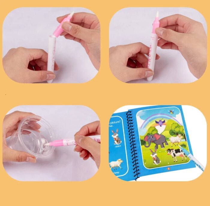 NEW Kids Magic Water Drawing Books Coloring Books Painting Toys for Kids Birthday Christmas New Year Gift for Boys and Girls - Image 4