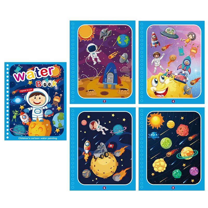 NEW Kids Magic Water Drawing Books Coloring Books Painting Toys for Kids Birthday Christmas New Year Gift for Boys and Girls