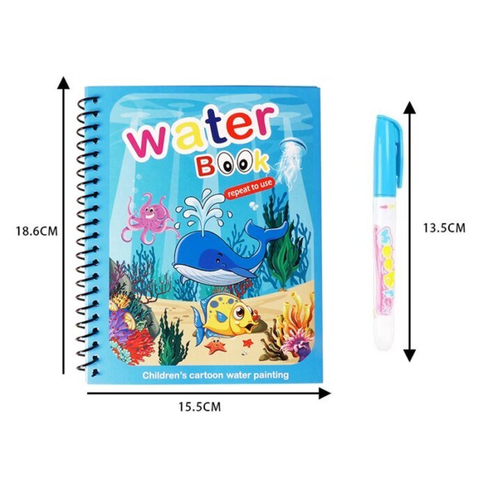 NEW Kids Magic Water Drawing Books Coloring Books Painting Toys for Kids Birthday Christmas New Year Gift for Boys and Girls - Image 6