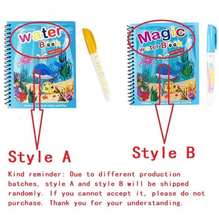 NEW Kids Magic Water Drawing Books Coloring Books Painting Toys for Kids Birthday Christmas New Year Gift for Boys and Girls - Image 2