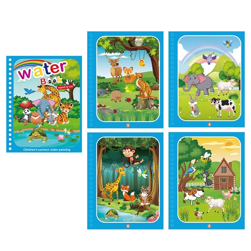 NEW Kids Magic Water Drawing Books Coloring Books Painting Toys for Kids Birthday Christmas New Year Gift for Boys and Girls