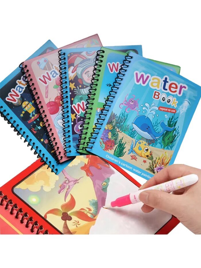 NEW Kids Magic Water Drawing Books Coloring Books Painting Toys for Kids Birthday Christmas New Year Gift for Boys and Girls - Image 1