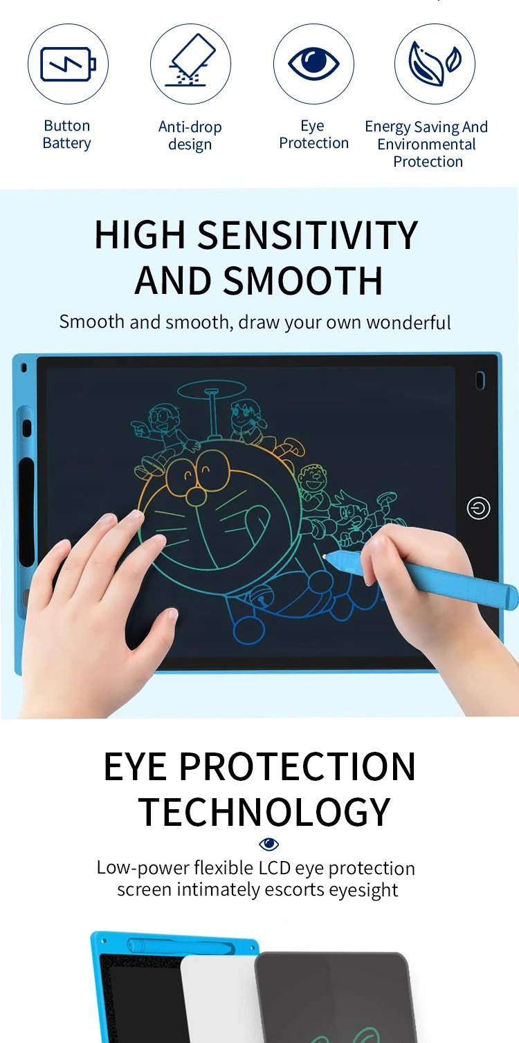 8.5 Inch LCD Writing Tablet Drawing Board Graffiti Sketchpad Mgaic Erasable Handwriting Pad Toys for Kids Boys Gifts