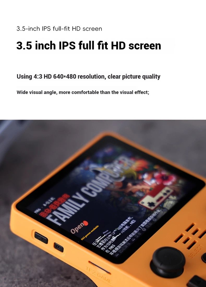 Powkiddy Rgb20s 640*480 3.5-Inch 4:3 Handheld Game Console Retro Open Source System Rk3326 Ips Screen Children'S Gifts 2024 New Powkiddy Rgb20s 640*480 3.5-Inch 4:3 Handheld Game Console Retro Open Source System Rk3326 Ips Screen Children'S Gifts 2024 New