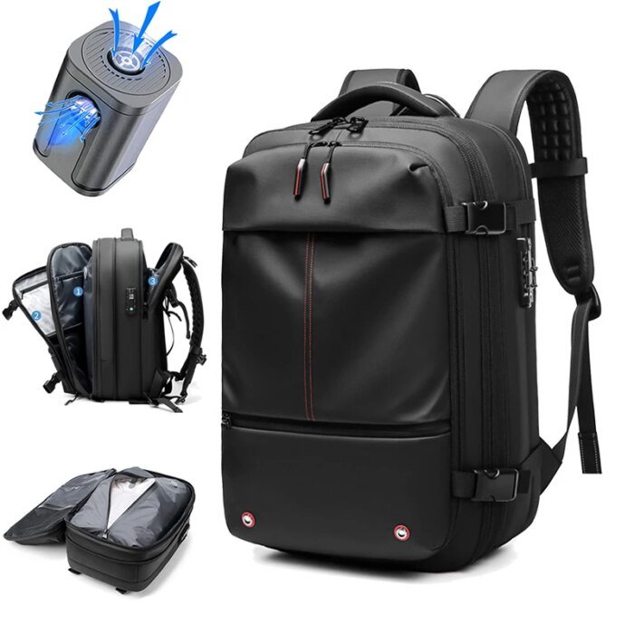 Vacuum  Backpack Business Large Capacity Travel Backpack expand outdoor backpack - Image 1