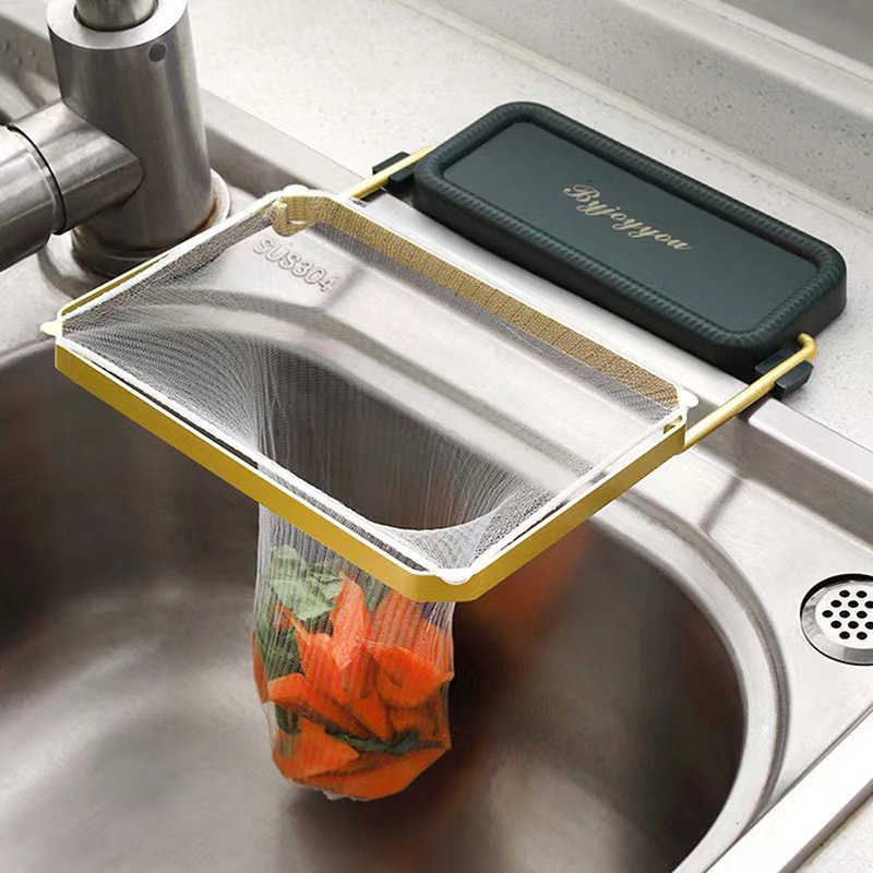 Sink Filter Rack Kitchen Foldable Food Waste Sink Strainer Mesh Bag Stand Garbage Net Shelf Anti-Clogging Garbage Mesh Bag Sink Filter Rack Kitchen Foldable Food Waste Sink Strainer Mesh Bag Stand Garbage Net Shelf Anti-Clogging Garbage Mesh Bag