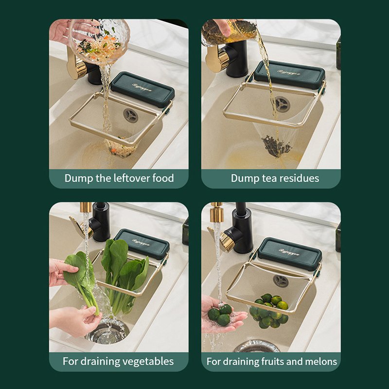 Sink Filter Rack Kitchen Foldable Food Waste Sink Strainer Mesh Bag Stand Garbage Net Shelf Anti-Clogging Garbage Mesh Bag Sink Filter Rack Kitchen Foldable Food Waste Sink Strainer Mesh Bag Stand Garbage Net Shelf Anti-Clogging Garbage Mesh Bag