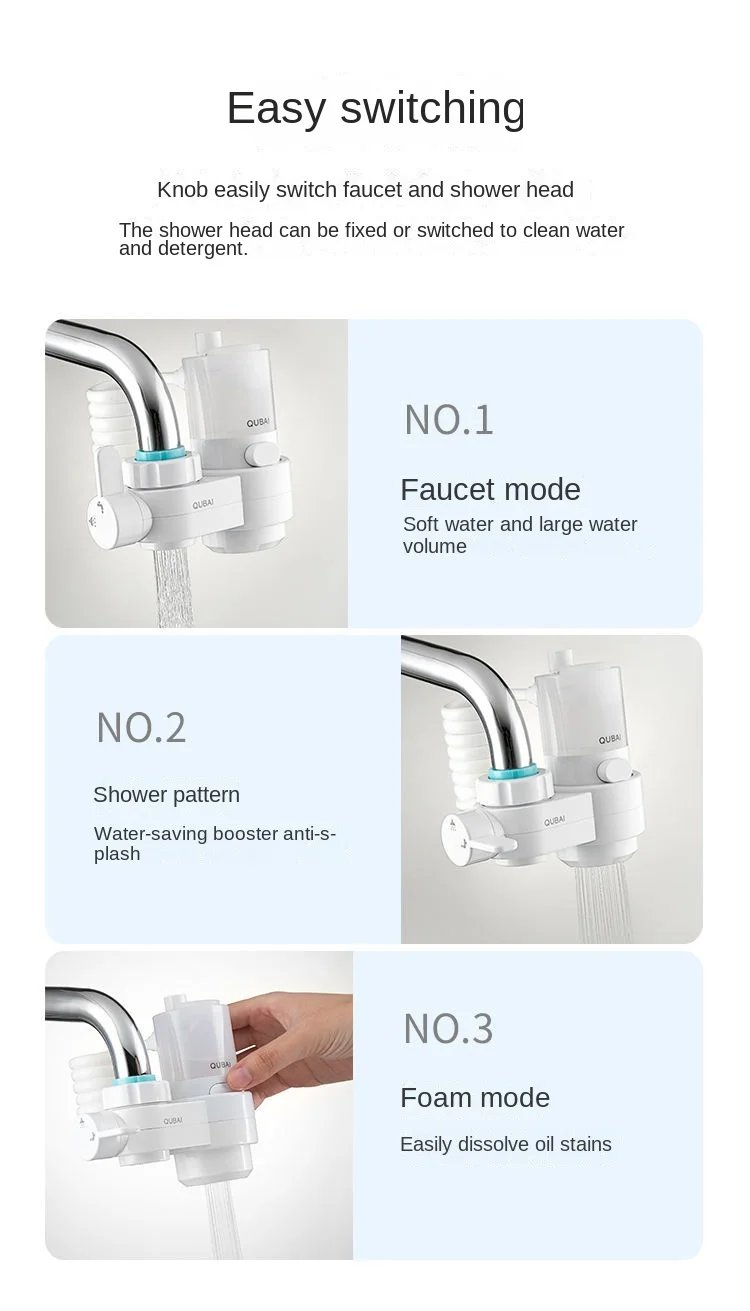 Automatic dishwashing liquid shower artifact brush pan artifact faucet extender rotating nozzle kitchen accessories