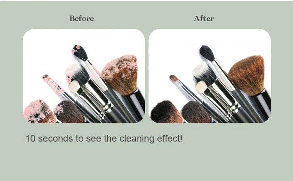 3 In 1 Electric Makeup Brush Cleaner Rechargeable Makeup Brushes Cleaning Tool Automatic Makeup Brush Cleaning Stand Device