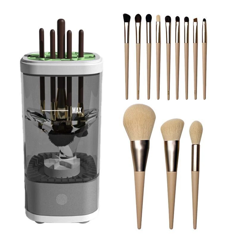 Automatic Electric Makeup Brush Cleaner Update 3 In 1 Type C-Charging Cosmetic Brush Washing Drying Tools Make Up Brush Cleaner Automatic Electric Makeup Brush Cleaner Update 3 In 1 Type C-Charging Cosmetic Brush Washing Drying Tools Make Up Brush Cleaner