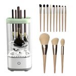 Automatic Electric Makeup Brush Cleaner Update 3 In 1 Type C-Charging Cosmetic Brush Washing Drying Tools Make Up Brush Cleaner - Image 3