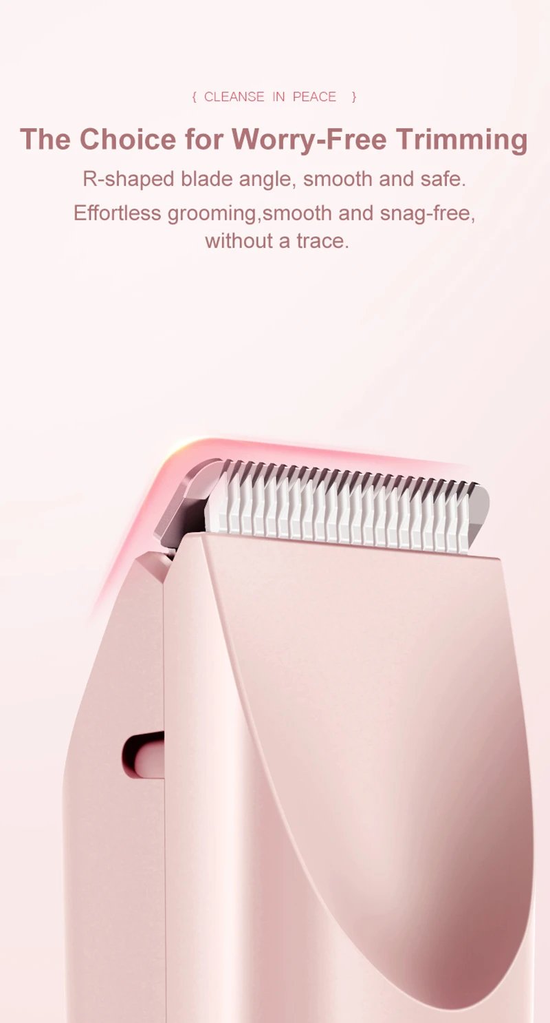 2 in 1 Electric Shaver 1 Set Rechargeable Ipx7 Waterproof Hair Removal Tool Wet and Dry Use Hair Removal Machine for Women