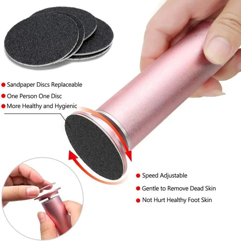 The Fast Rotating Electric Foot Grinder Comes With Replacement Sandpaper And An Electric Foot Grinder For Removing Calluses The Fast Rotating Electric Foot Grinder Comes With Replacement Sandpaper And An Electric Foot Grinder For Removing Calluses