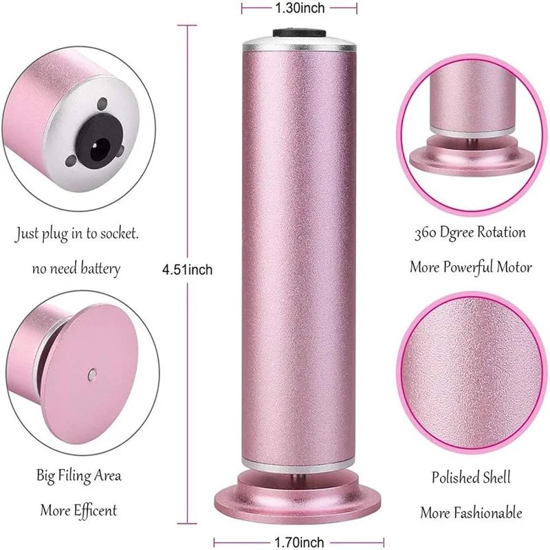 The Fast Rotating Electric Foot Grinder Comes With Replacement Sandpaper And An Electric Foot Grinder For Removing Calluses The Fast Rotating Electric Foot Grinder Comes With Replacement Sandpaper And An Electric Foot Grinder For Removing Calluses