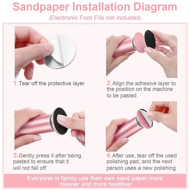 The Fast Rotating Electric Foot Grinder Comes With Replacement Sandpaper And An Electric Foot Grinder For Removing Calluses The Fast Rotating Electric Foot Grinder Comes With Replacement Sandpaper And An Electric Foot Grinder For Removing Calluses