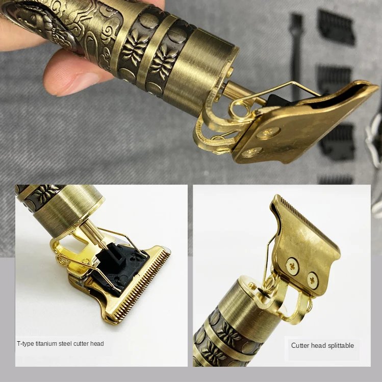 Tondeuse Dragon Vintage T9 Cordless Professional Hair Clippers Electric Trimmers For Men Clipper hair cutting machine Shaver
