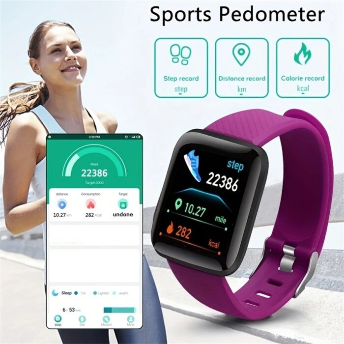 Smart Watch Sports Wristband Running Fitness Monitor Track Heart Rate - Image 3