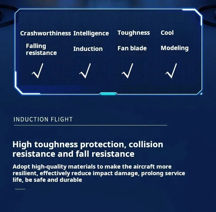Intelligent Sensing Aircraft Mech Warrior Flying Robot Luminescent Suspension Gesture Sensing Flying Ball