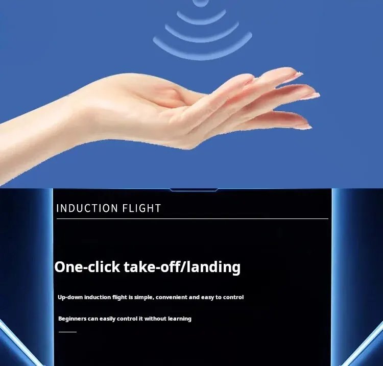 Intelligent Sensing Aircraft Mech Warrior Flying Robot Luminescent Suspension Gesture Sensing Flying Ball