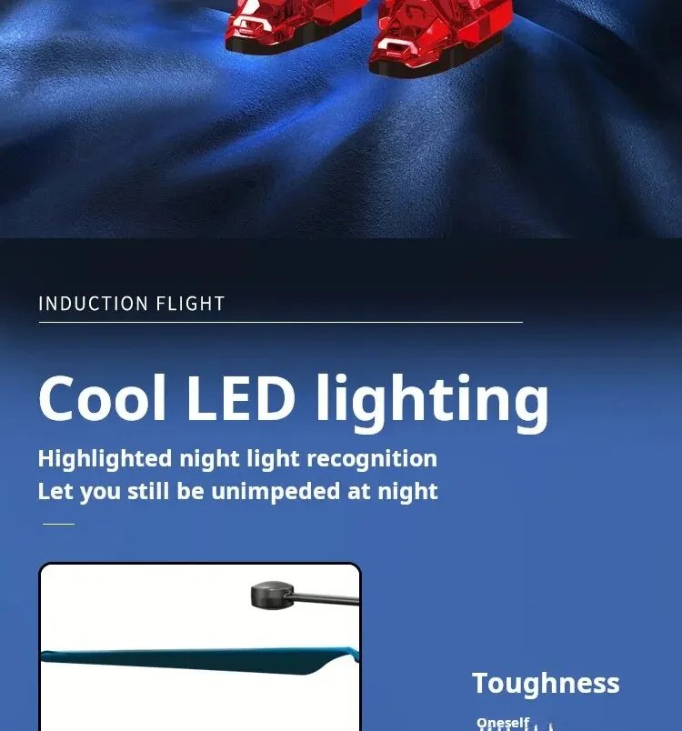 Intelligent Sensing Aircraft Mech Warrior Flying Robot Luminescent Suspension Gesture Sensing Flying Ball