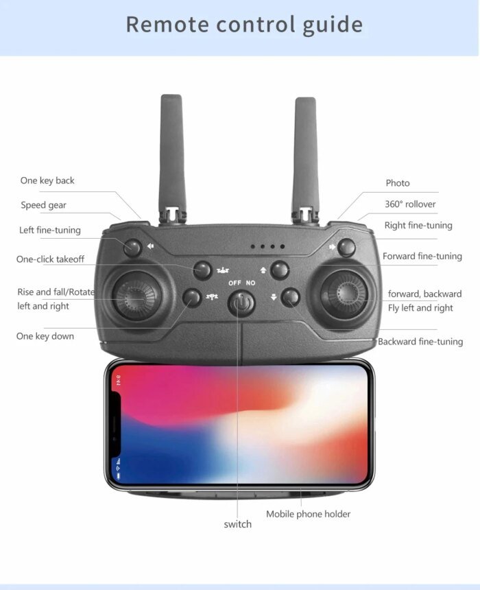 RC Drone 4K Professional With 1080P Wide Angle HD Camera Foldable Helicopter WIFI FPV Height Hold Gift Toy - Image 6