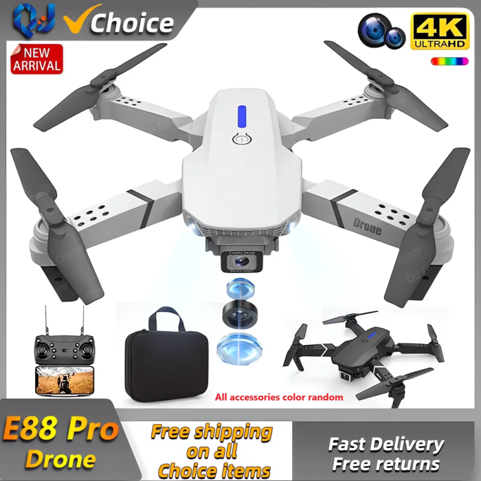 RC Drone 4K Professional With 1080P Wide Angle HD Camera Foldable Helicopter WIFI FPV Height Hold Gift Toy - Image 1