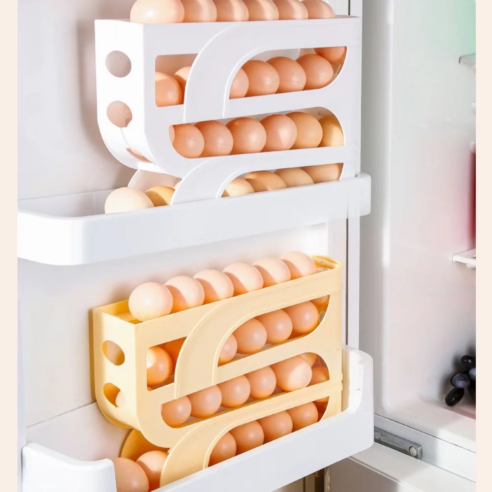 3 Layer / 4 Layer Automatic Egg Roller New Household Kitchen Dedicated Egg Roller Rack Space Saving Large Capacity Egg Organiser 3 Layer / 4 Layer Automatic Egg Roller New Household Kitchen Dedicated Egg Roller Rack Space Saving Large Capacity Egg Organiser