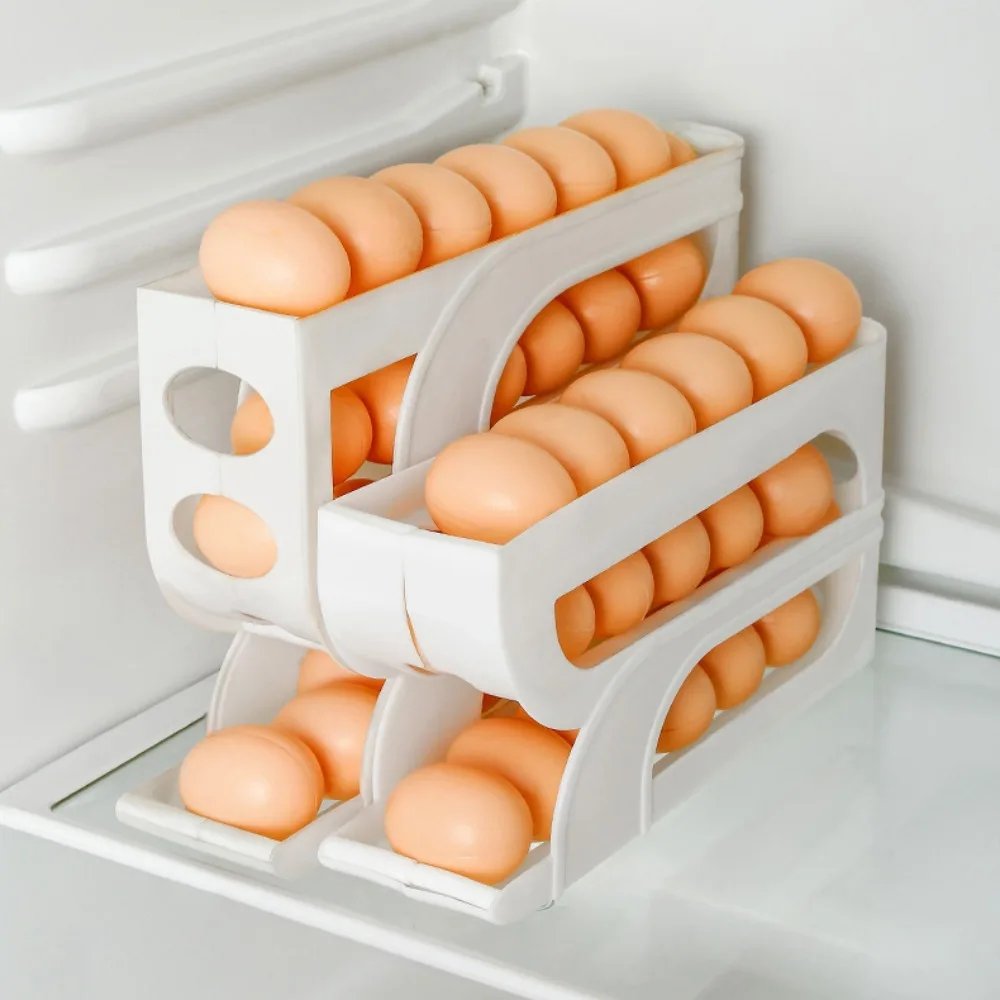 3 Layer / 4 Layer Automatic Egg Roller New Household Kitchen Dedicated Egg Roller Rack Space Saving Large Capacity Egg Organiser 3 Layer / 4 Layer Automatic Egg Roller New Household Kitchen Dedicated Egg Roller Rack Space Saving Large Capacity Egg Organiser