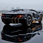 Cars Toys Auto To Scale Lambor LP770 Diecast Model Cars Alloy Autos Toys Gift for Boys Pull Back Light Music Kids Car