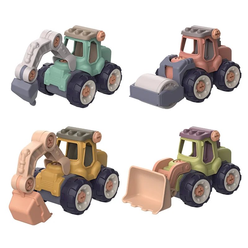 Disassembling and assembling engineering cars digging cars digging cars assembling educational toys