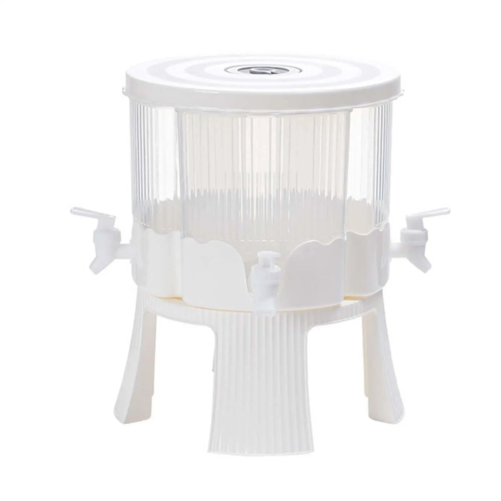 Iced Juice Drink Dispenser 6 Liters Removable 4 Grid Rotate 360° Large Capacity