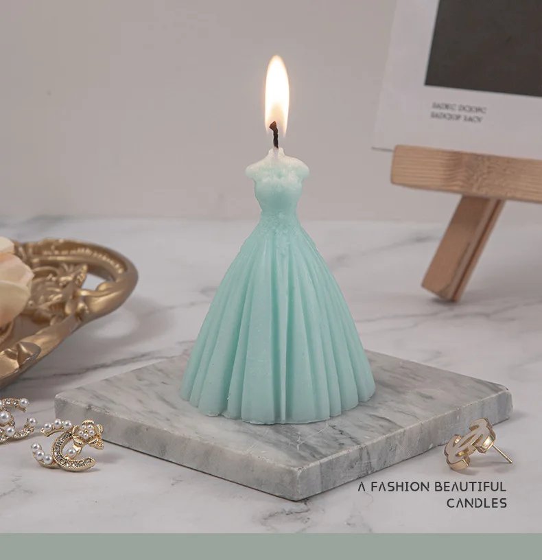 Wedding Scented Candle Souvenir Inscreative Home Decoration Set Dress Candle Wedding Gift