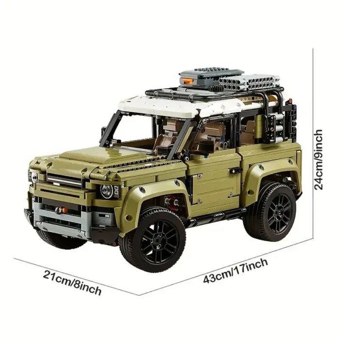 Land Off-road Defender Classic Car Building Blocks 42110 Set Model MOC Vehicle Toys Bricks for Boys Adult Gift - Image 2