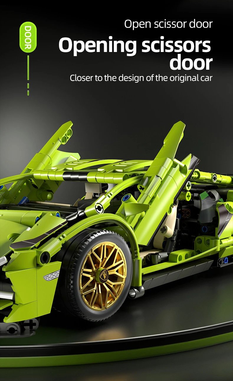1:14 Technical 1280Pcs Racing Sport Car 42115 Model Building Blocks Mechanical Speed Vehicle Supercar Brick Toys Kid Adult Gifts 1:14 Technical 1280Pcs Racing Sport Car 42115 Model Building Blocks Mechanical Speed Vehicle Supercar Brick Toys Kid Adult Gifts