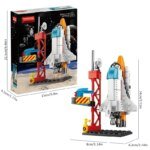 Aerospace Space Rocket Launch Center Base Puzzle Model Mini Building Blocks Assemble Bricks Children's Boys Kids Toys Montessor - Image 4