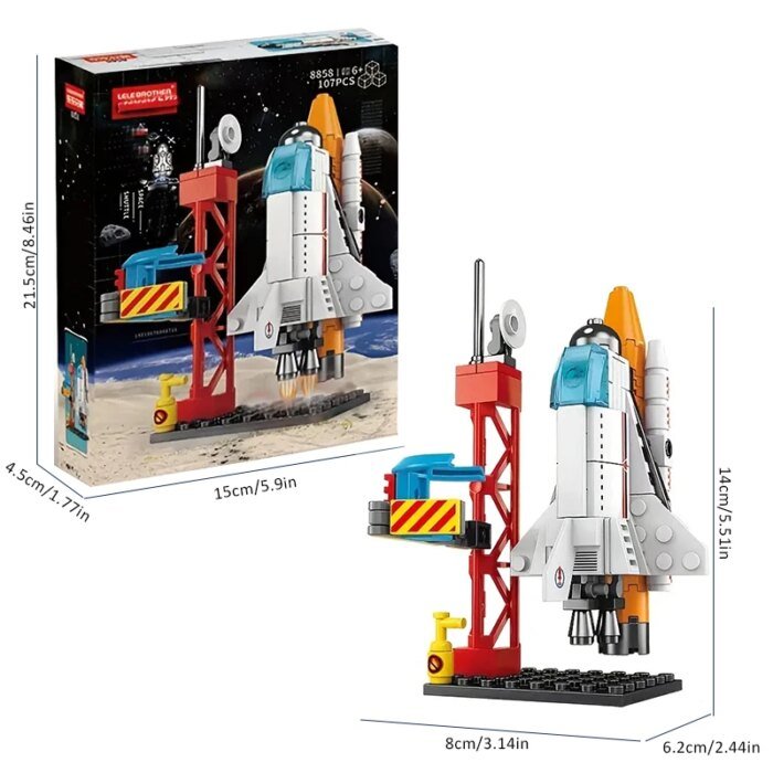 Aerospace Space Rocket Launch Center Base Puzzle Model Mini Building Blocks Assemble Bricks Children's Boys Kids Toys Montessor - Image 4