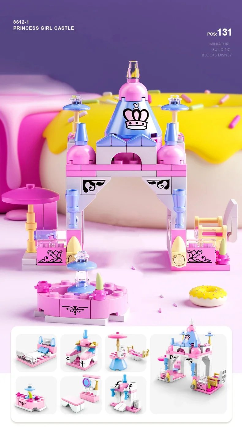 City Fire Car Building Blocks for Children, Police Truck, Engineering Crane, Tank, Helicopter Bricks Set Toys for Kids, 6in 1