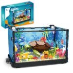 Fish Tank Building Kit with Lights, MOC Marine Aquarium Marine Animal Building Blocks Toys for Kids 6+, Bricks Toys Gifts - Image 2