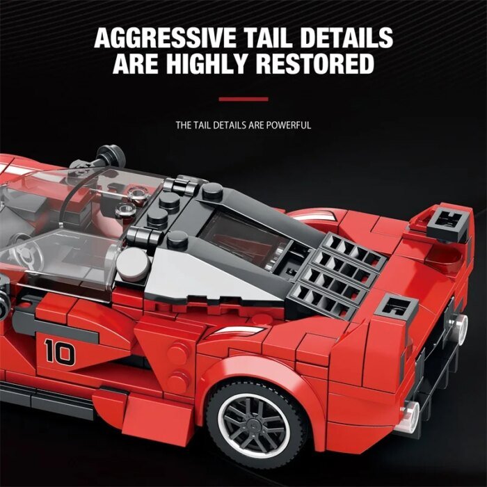 Sports Car Model Building Blocks City Classic Speed Champion Vehicle Bricks Toys Children DIY Assembly Christmas Gifts - Image 4