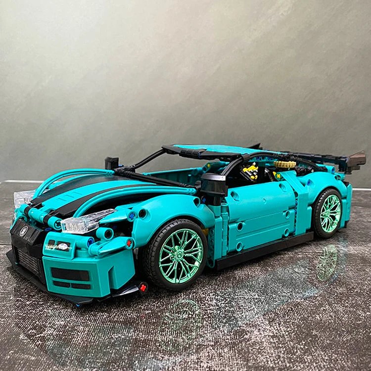 1001PCS Technical Nissaned GTR Speed Racing Car Building Blocks Super Sports Vehicle Model Assemble Brick Toy For Kid Adult Gift