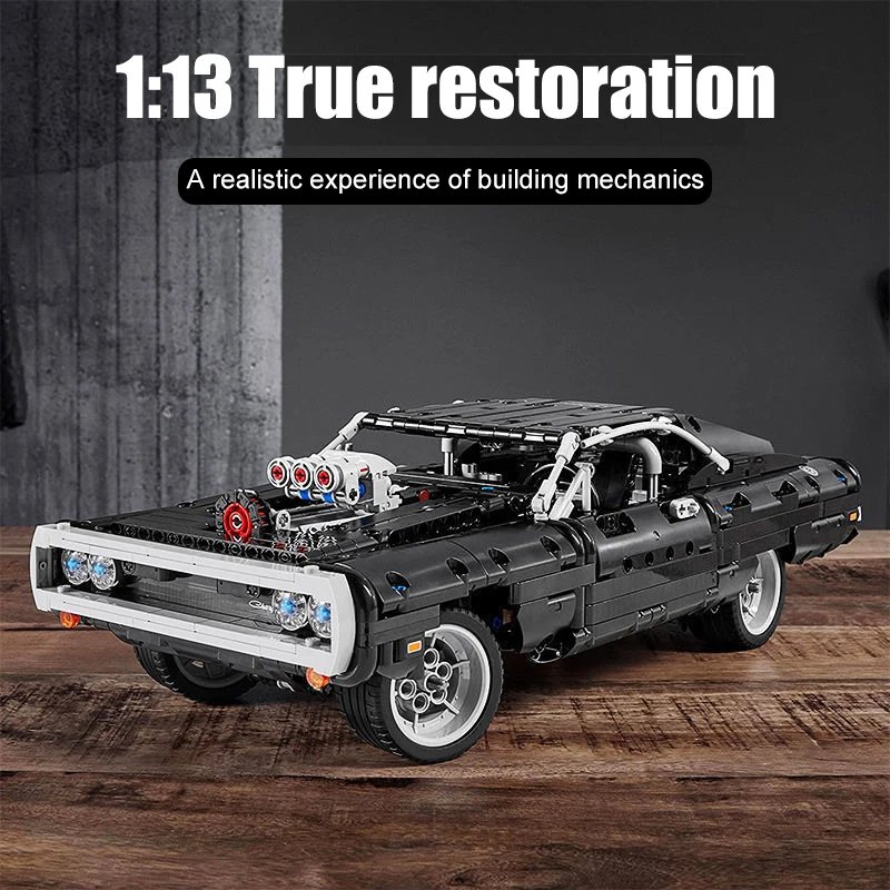 1077PCS Mechanical Set Series Racing Building Blocks Children's Educational Toys Model Assemble Bricks Party Christmas Gifts