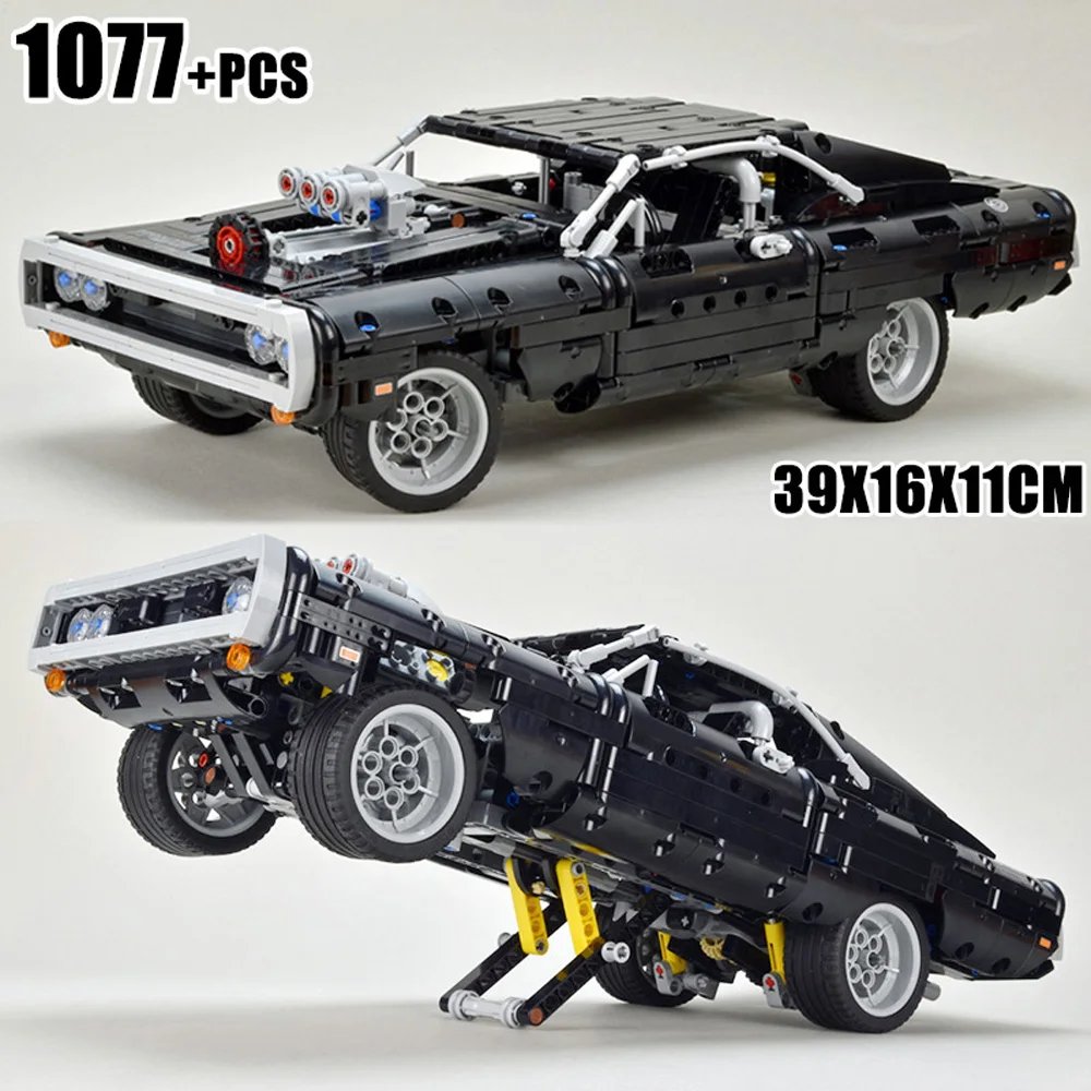 1077PCS Mechanical Set Series Racing Building Blocks Children's Educational Toys Model Assemble Bricks Party Christmas Gifts
