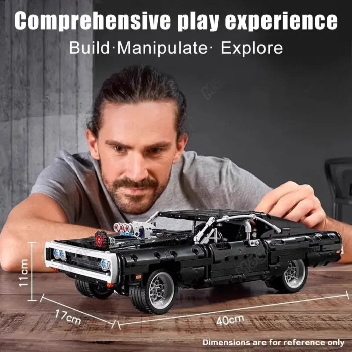Mechanical Set Series Racing Building Blocks Children's Educational Toys Model Assemble Bricks Party Christmas Gifts - Image 1