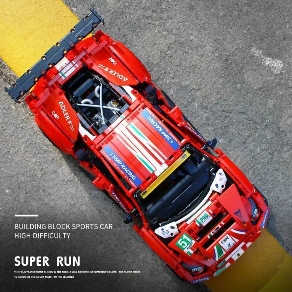 488 GTE Bricks 42125 Technical Series 1648Pcs Supercar Building Blocks Sports Race Car Vehicle Model Assembly Kid Adult Toy Gift